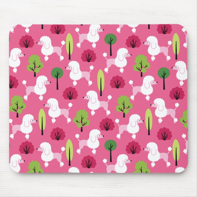 Tapis De Souris Poodle dans le parc (Devant)