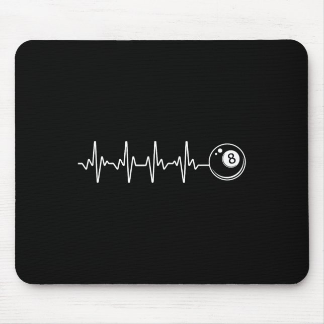 Tapis De Souris Pool Art Pour Hommes Femmes Billard Lover 8 Ll Poo (Devant)