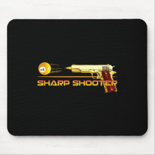 Tapis De Souris Pool Ll Sharp Shop Billiards Gun Jaune