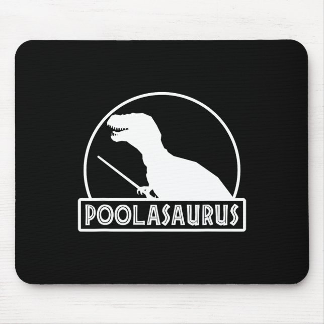 Tapis De Souris Poolasaurus joueur de billard dinosaure Snooker hu (Devant)
