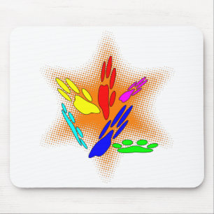 Tapis De Souris Pop Art Chien Empreintes de pattes