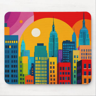 Tapis De Souris Pop Art de New York