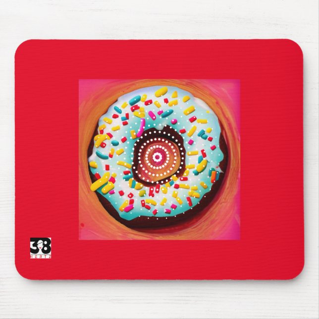 Tapis De Souris Pop Art Donut (Devant)