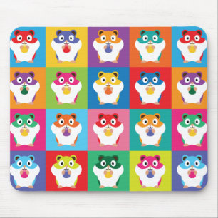 Tapis De Souris Pop Art Hamsters Souris
