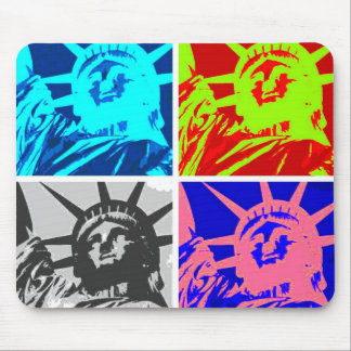Tapis De Souris Pop Art Lady Liberty New York City