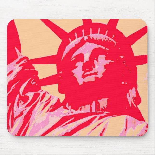 Tapis De Souris Pop Art Lady Liberty New York City (Devant)