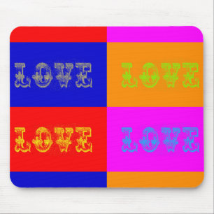 Tapis De Souris Pop Art Love