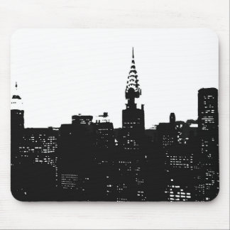 Tapis De Souris Pop Art New York Silhouette