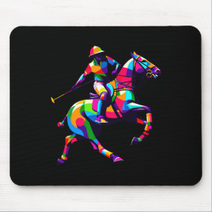 Tapis De Souris Pop Art Polo Équitation Chevaux équitation Ho éque