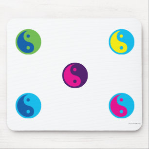 Tapis De Souris pop art ying yang mousepad