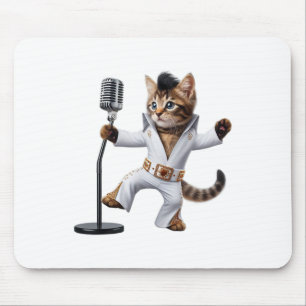 Tapis De Souris Pop Dancing Chat Icône De Rock Musique Et Pop Cul