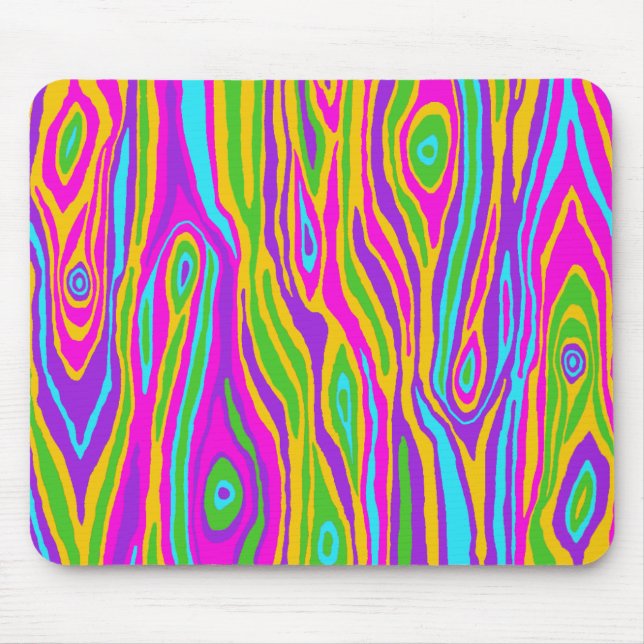 Tapis De Souris Pop Faux Bois (Devant)