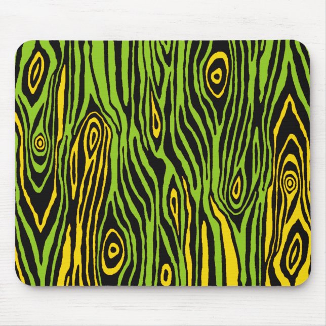 Tapis De Souris Pop Faux Bois (Devant)