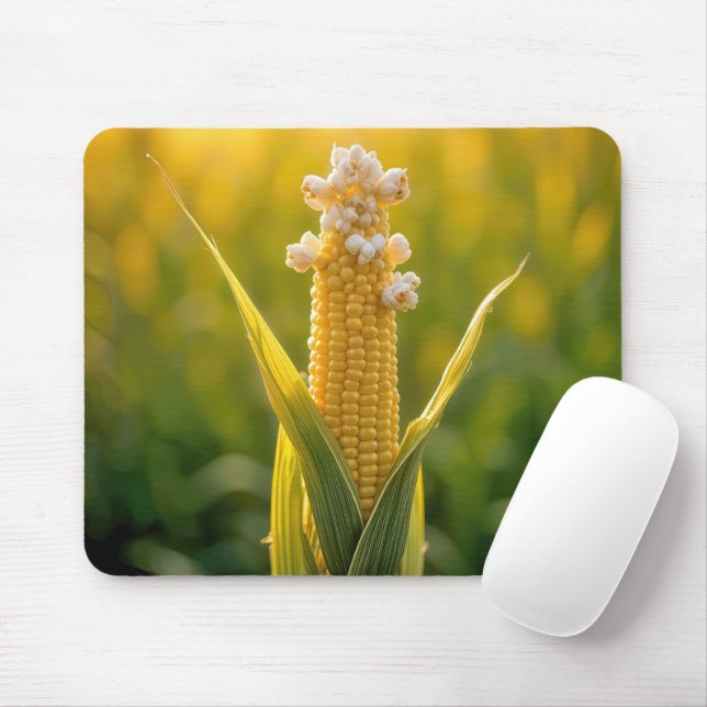 Tapis De Souris Popcorn Sur Le Cob De Maïs (Avec souris)