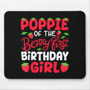 Tapis De Souris Poppie Of The Berry Première Fille D'anniversaire