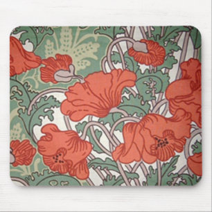 Tapis De Souris Poppies Art Nouveau