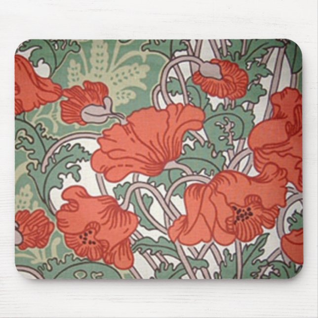Tapis De Souris Poppies Art Nouveau (Devant)
