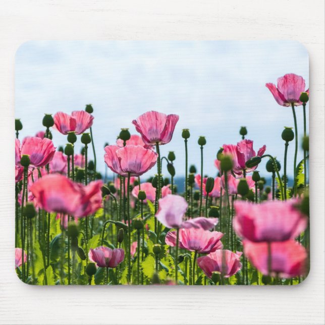 Tapis De Souris Poppies roses (Devant)