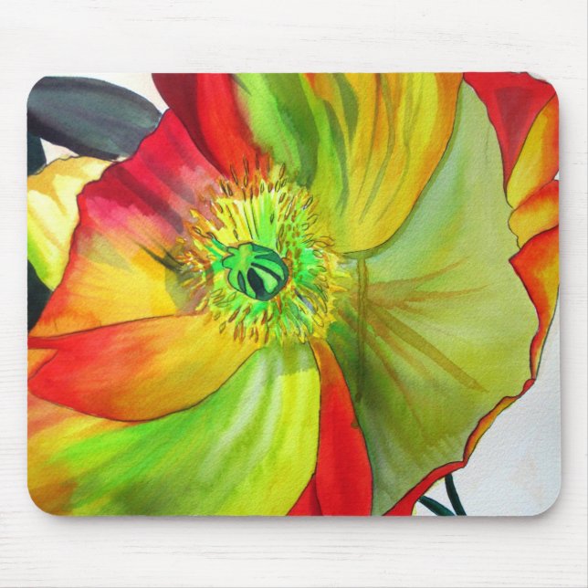 Tapis De Souris Poppy Art macro poppy (Devant)