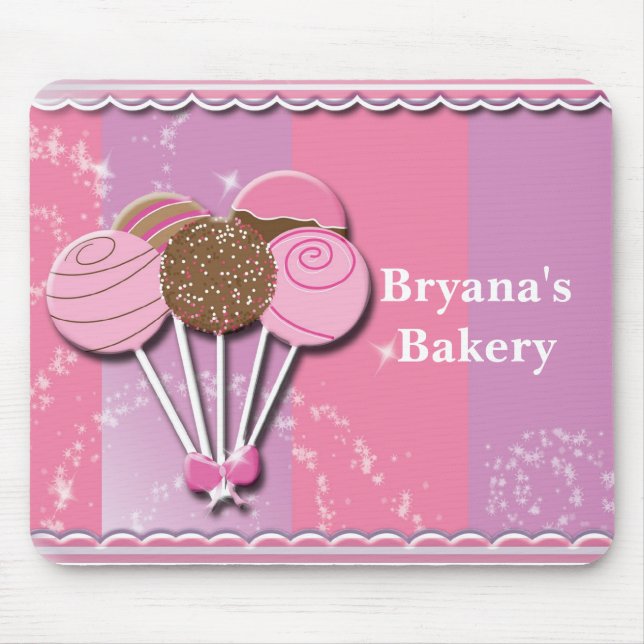 Tapis de souris Pops de gâteau Boulangerie de gâte (Devant)