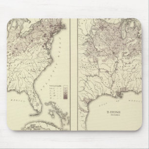 Tapis De Souris Population irlandaise et allemande 1870