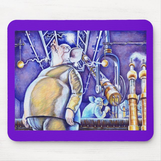 Tapis De Souris Porc gothique Mousepad (Devant)