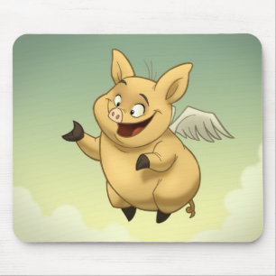 Tapis De Souris Porc Mousepad de vol