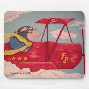 Tapis De Souris Porc Mousepad de vol