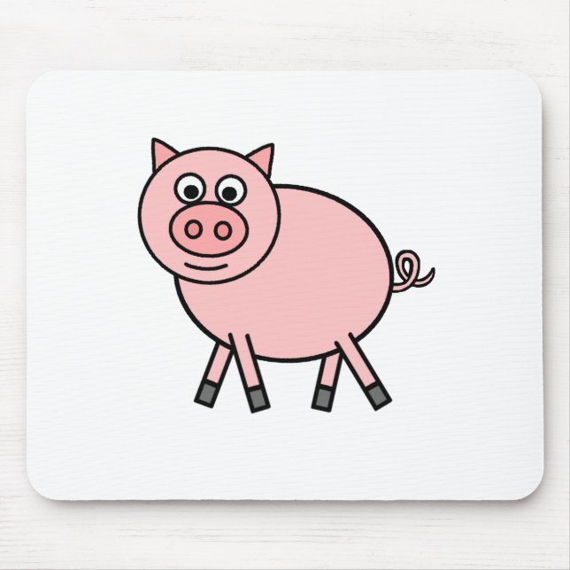 Tapis De Souris Porc rose (Devant)