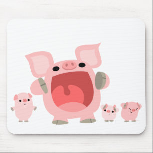 Tapis De Souris Porcs de cri Mousepad de bande dessinée :)