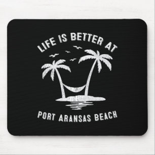 Tapis De Souris Port Aransas Famille Vacances Vintage Texas Beach