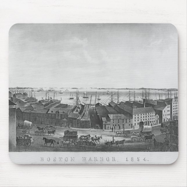 Tapis De Souris Port de Boston, 1854 (Devant)