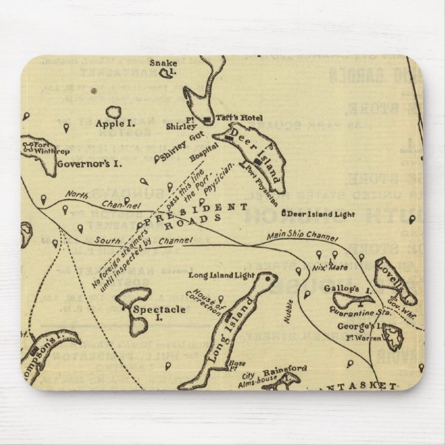 Tapis De Souris Port de Boston 2 (Devant)