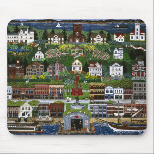 Tapis De Souris Port historique Townsend, Washington