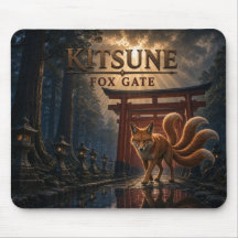 Porte de Renard Kitsune Réalisme Sombre