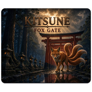 Tapis De Souris Porte de Renard Kitsune Réalisme Sombre