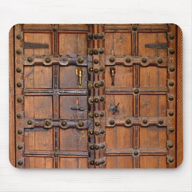 Tapis De Souris Porte indienne en bois (Devant)