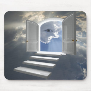 Tapis De Souris Porte ouverte sur un oeil mystique