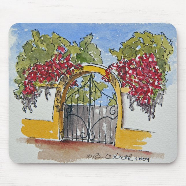Tapis De Souris Porte portugaise de invitation Mousepad (Devant)