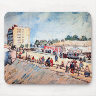 Tapis De Souris Porte sur les Ramparts de Paris par Vincent van Go