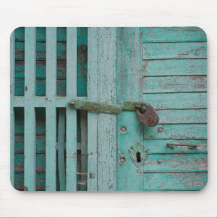Tapis De Souris Porte Turquouise patinée