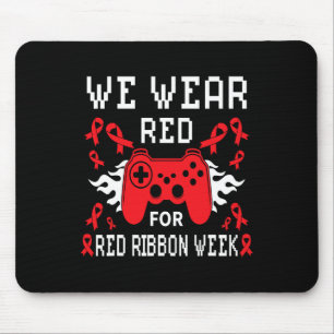 Tapis De Souris Porter le rouge pour la semaine du ruban rouge Sen