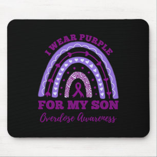 Tapis De Souris Porter le violet pour mon fils Surdose Sensibilisa