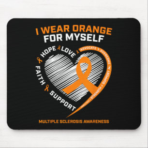 Tapis De Souris Porter Orange Moi-même Sclérose en multiple Sensib