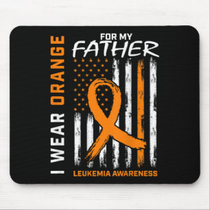 Tapis De Souris Porter Orange Papa Père Leucémie Sensibilisation A