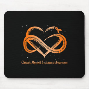 Tapis De Souris Porter Orange Pour Myéloïde Chronique Leucémie Gue