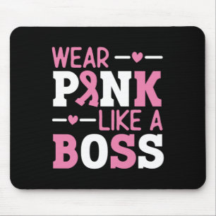 Tapis De Souris Porter Rose Comme Un Boss Pink Ribbon Cancer Du Se