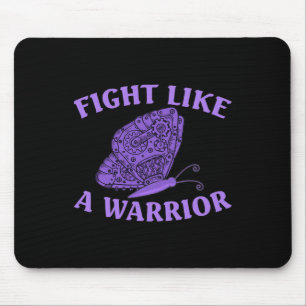 Tapis De Souris Porter Ruban Purple Butterfly Warrior Fibromyalgie