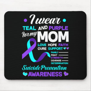 Tapis De Souris Porter Turquoise Et Violet Pour Ma Mère Prévention
