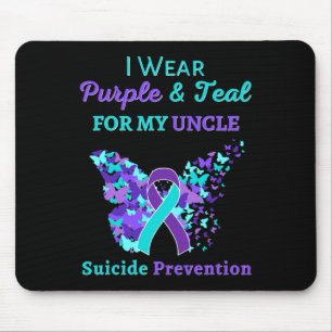 Tapis De Souris Porter Violet Et Turquoise Pour Mon Oncle Suicide